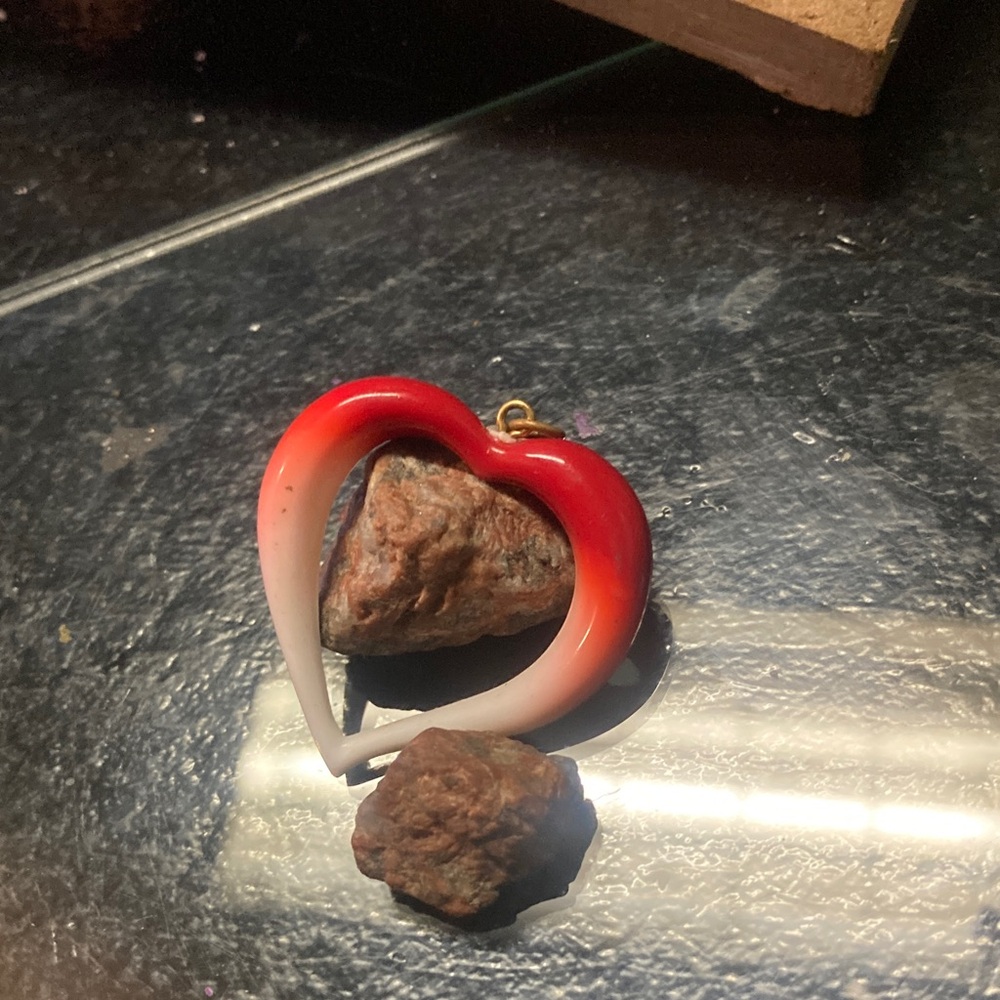 Elegant Red Heart Pendant
